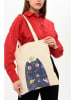 BAGmori Schultertasche in Creme - (B)35 x (H)40 x (T)8 cm