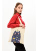 BAGmori Schultertasche in Creme - (B)35 x (H)40 x (T)8 cm