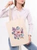 BAGmori Schultertasche in Creme - (B)35 x (H)40 x (T)8 cm