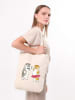 MORI Schultertasche in Creme - (B)35 x (H)40 x (T)8 cm