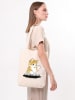BAGmori Schultertasche in Creme - (B)35 x (H)40 x (T)8 cm