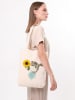 BAGmori Schultertasche in Creme - (B)35 x (H)40 x (T)8 cm