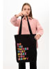 MORI Schultertasche in Schwarz - (B)35 x (H)40 x (T)8 cm