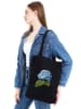 BAGmori Schultertasche in Schwarz - (B)35 x (H)40 x (T)8 cm