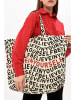 MORI Shopper bag w kolorze beżowym - 46 x 48 x 15 cm