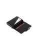 BAGmori Leder-Geldbörse in Schwarz - (B)6 x (H)9 x (T)2 cm