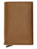 MORI Leren portemonnee lichtbruin - (B)9 x (H)6 x (D)2 cm