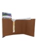 MORI Leren portemonnee lichtbruin - (B)9 x (H)6 x (D)2 cm