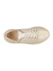 Wojas Skórzane sneakersy w kolorze złoto-beżowym