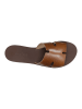 Wojas Skórzane klapki w kolorze brązowym