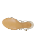 Wojas Skórzane sandały w kolorze złotym na obcasie