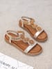 Sixth Sens Sandalen roségoudkleurig