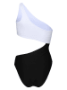Reebok Strój kąpielowy "Freyla" w kolorze czarno-białym