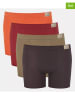 Sloggi 4-delige set: boxershorts antraciet/rood/oranje