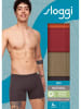 Sloggi 4-delige set: boxershorts antraciet/rood/oranje