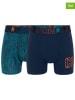 CR7 2-delige set: boxershorts donkerblauw/blauw