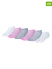 Converse 6er-Set: Socken in Weiß/ Rosa/ Grau