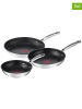 Tefal 3er-Set: Bratpfannen "Duetto" in Schwarz