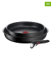 Tefal 3-częściowy zestaw "Ingenio Unlimited" w kolorze czarnym