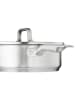 Tefal 2tlg. Set: Edelstahl-Schmorpfanne "Virtuoso" - Ø 24 cm