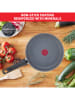 Tefal 2-delige set: braadpannen "Healthy Chef" grijs