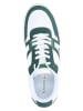 Lacoste Leder-Sneakers in Weiß/ Grün