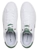Lacoste Leder-Sneakers in Weiß/ Grün