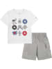 Converse 2tlg. Outfit in Weiß/ Grau
