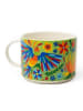 Trendy Kitchen by EXCÉLSA Kubki jumbo (4 szt.) "Mexican Flowers" w kolorze zielono-niebieskim - 500 ml