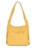 Anna Morellini Leren schoudertas geel - (B)30 x (H)30 x (D)10 cm
