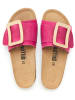 billowy Leren slippers roze