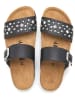 billowy Leren slippers zwart