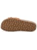 billowy Leren slippers lichtbruin