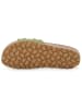 billowy Leren slippers groen