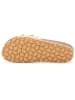 billowy Leren slippers beige