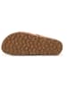 billowy Leren teenslippers lichtbruin