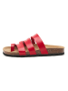 billowy Leren teenslippers rood
