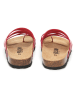 billowy Leren teenslippers rood