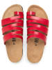 billowy Leren teenslippers rood