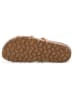 billowy Leren slippers lichtbruin