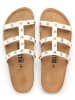billowy Leren slippers wit