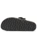 billowy Leren teenslippers zwart
