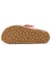billowy Leren teenslippers lichtroze