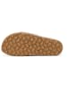 billowy Leren teenslippers bruin