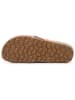 billowy Leren slippers lichtbruin