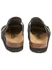 billowy Leren clogs zwart