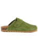 billowy Skórzane chodaki w kolorze zielonym