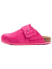 billowy Leder-Clogs in Pink