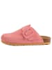 billowy Leder-Clogs in Rosa