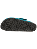 billowy Leren clogs turquoise